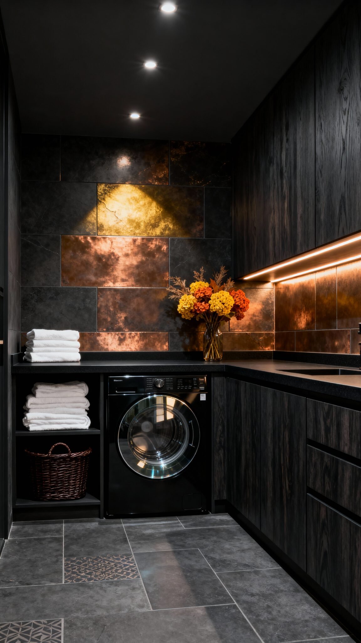 Dark & Dramatic Laundry Room Ideas for a Moody, Sophisticated Space ...
