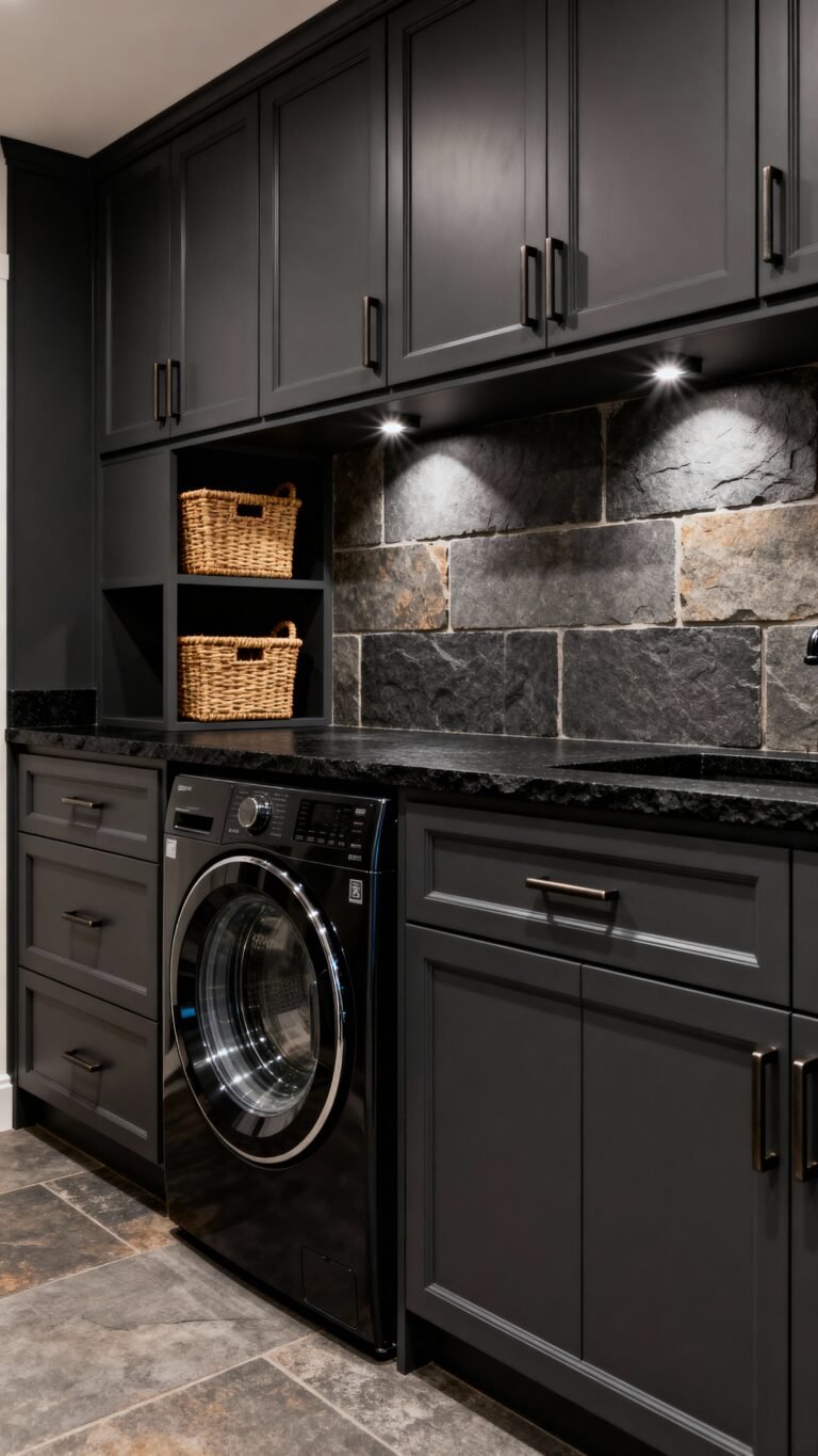 Dark & Dramatic Laundry Room Ideas for a Moody, Sophisticated Space ...