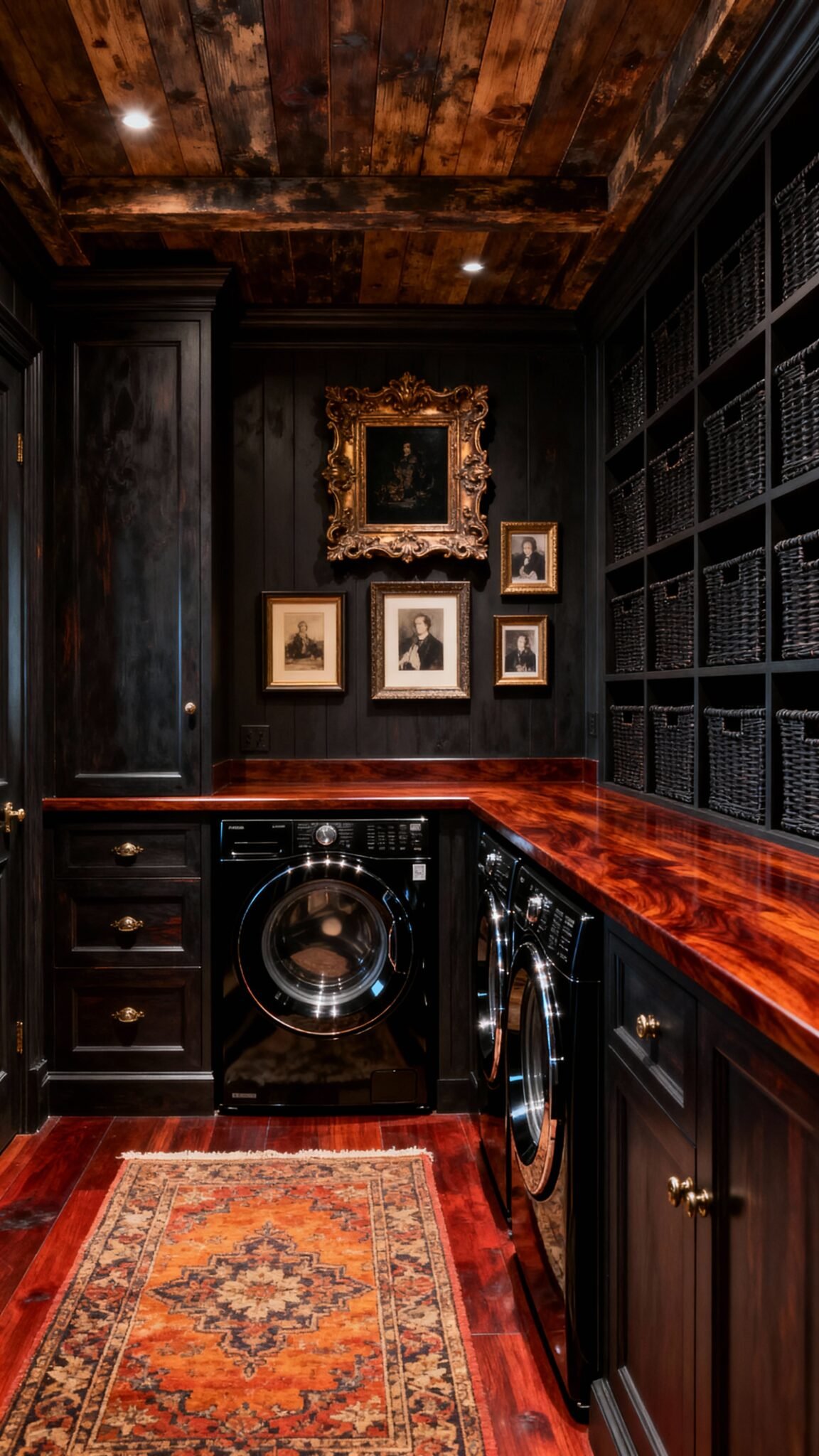 Dark & Dramatic Laundry Room Ideas for a Moody, Sophisticated Space ...