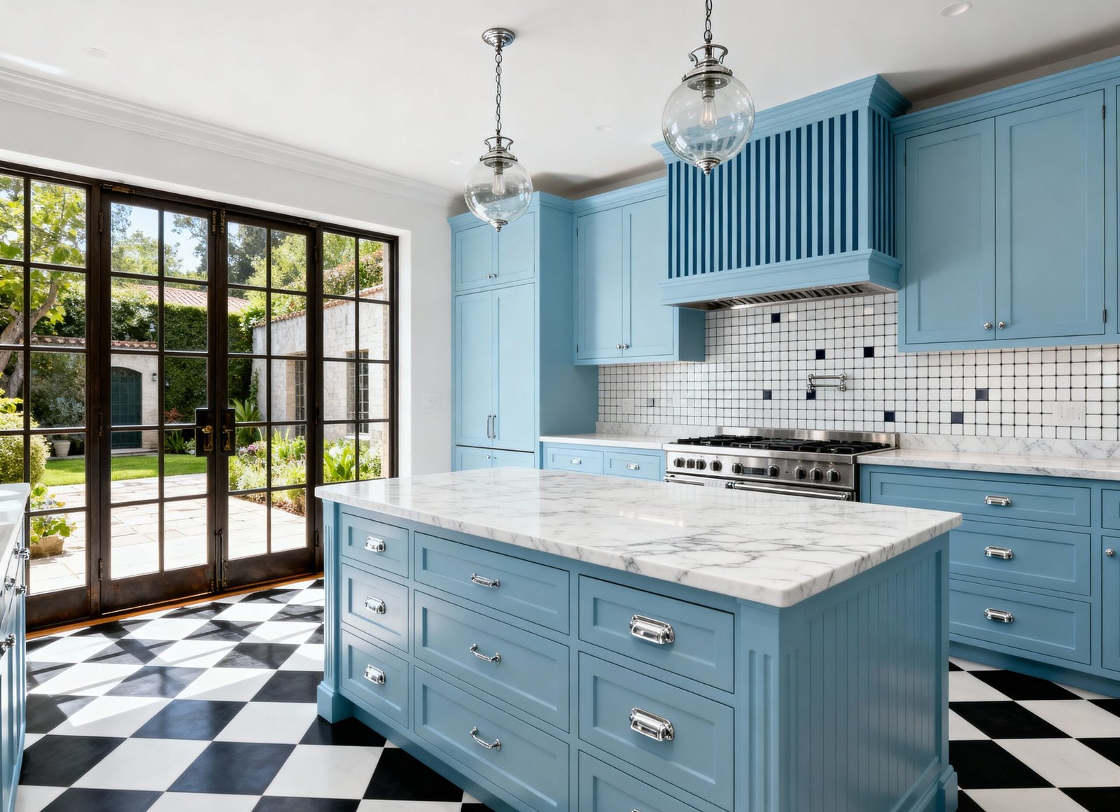 Classic Pale Blue Kitchen Inspiration & Design Tips