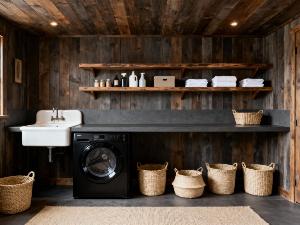 Dark & Dramatic Laundry Room Ideas for a Moody, Sophisticated Space ...