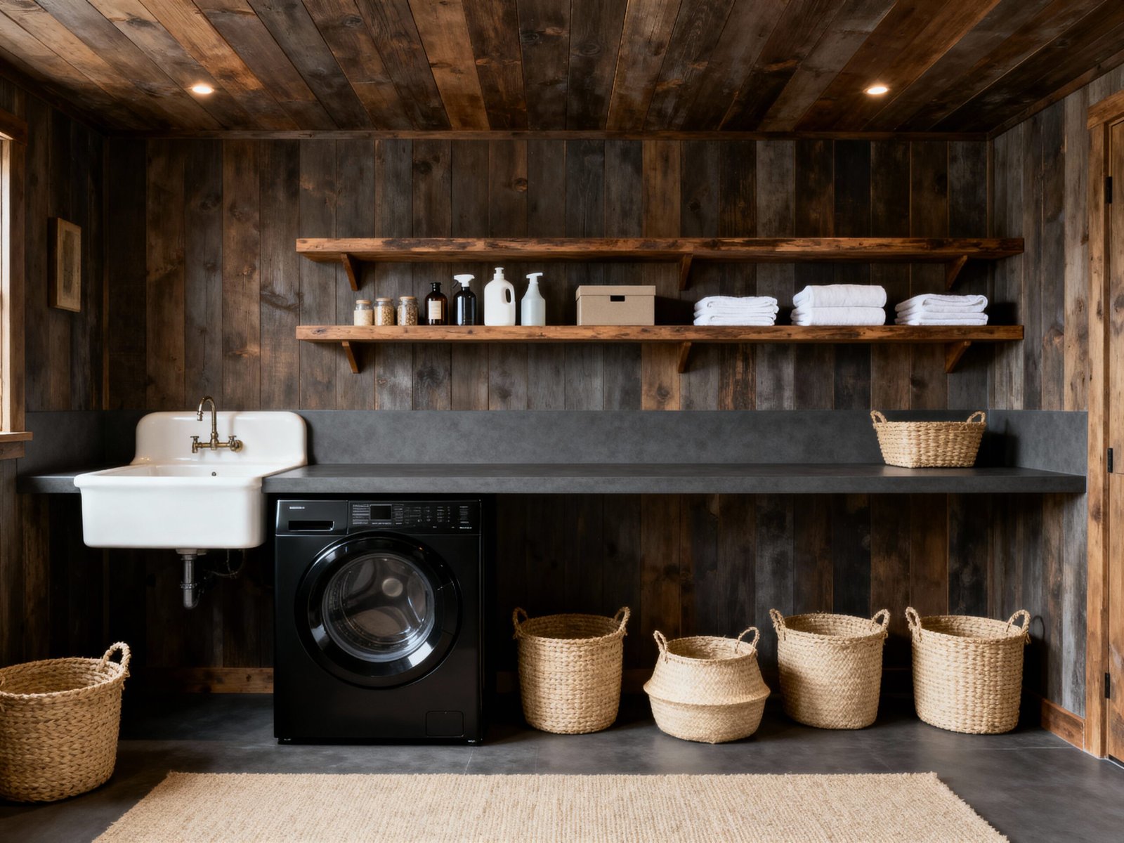 Dark & Dramatic Laundry Room Ideas for a Moody, Sophisticated Space