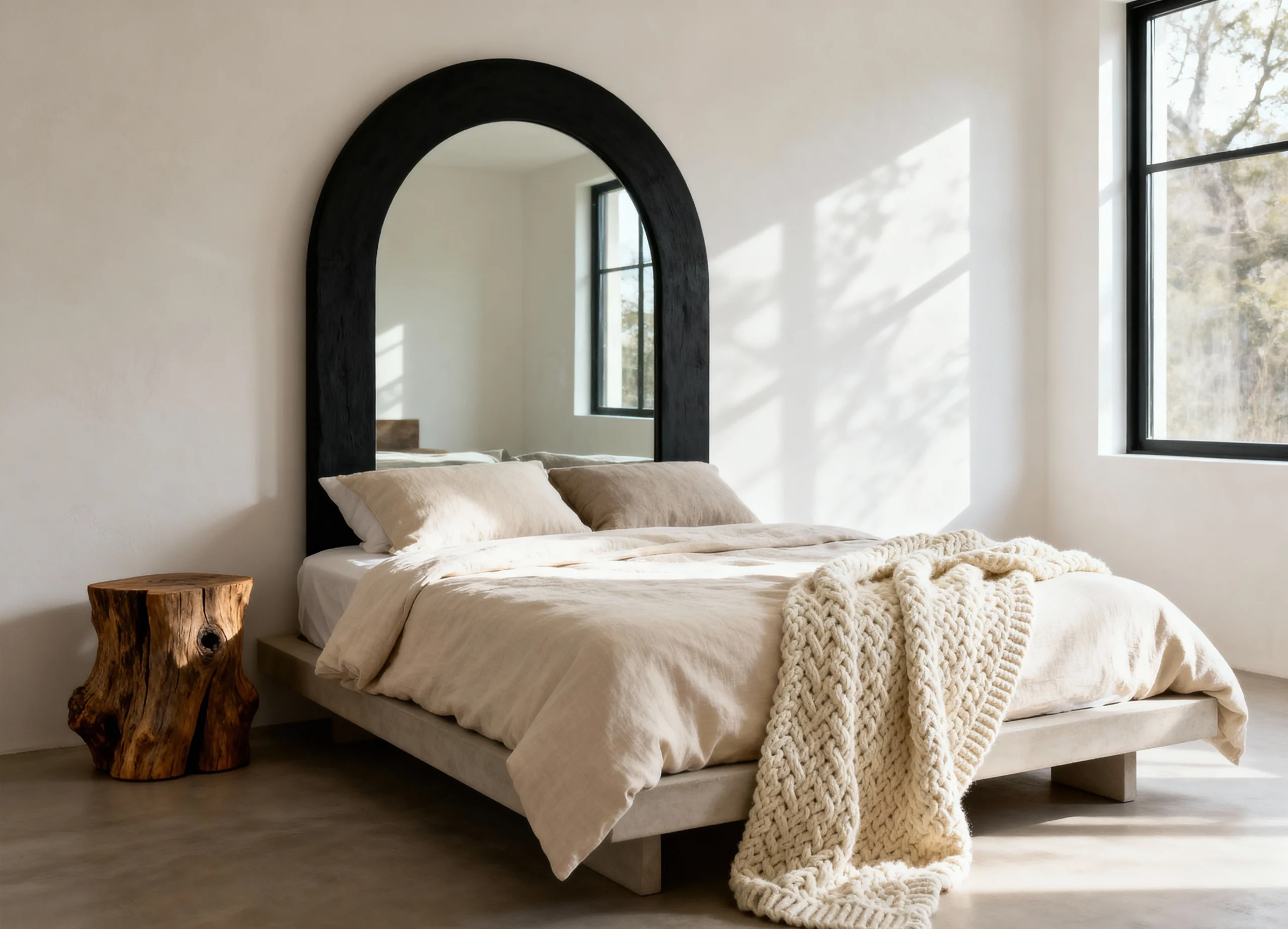 Elegant Cream & White Bedroom Design for a Sophisticated Retreat