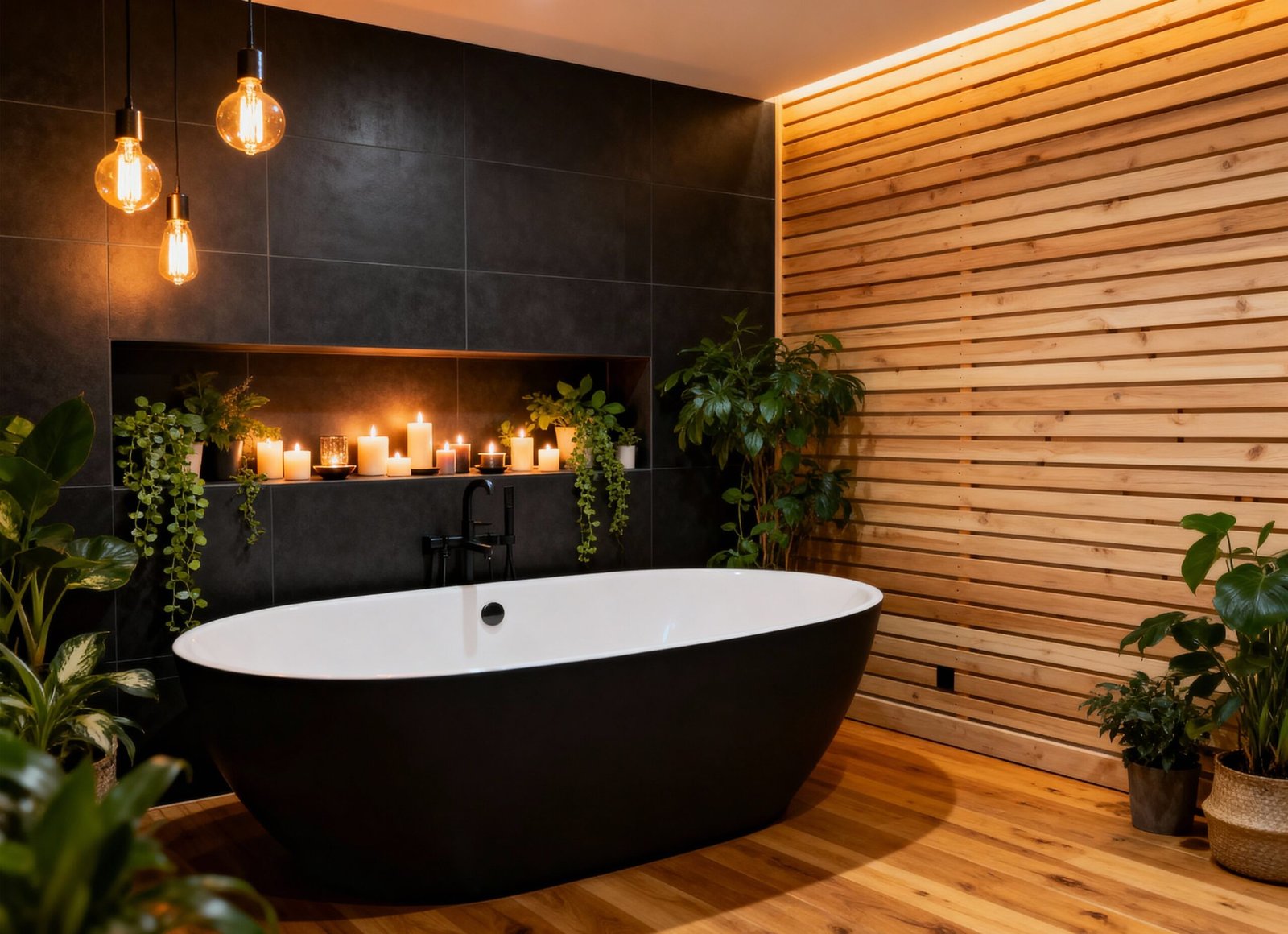 Inspiring Designs for a Light-Filled Noir Bathroom Retreat