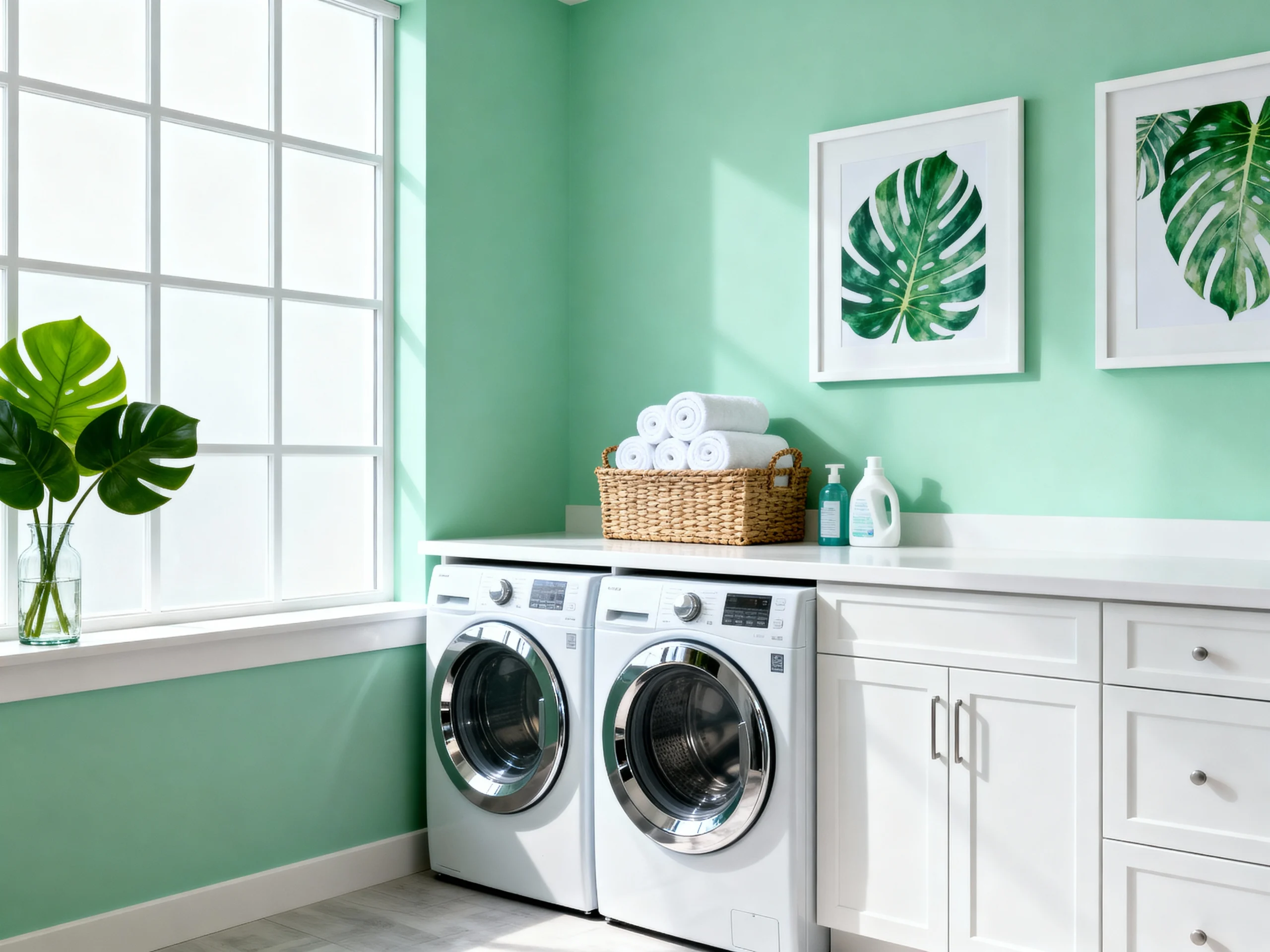 Inspiring Green Laundry Room Ideas for Your Home