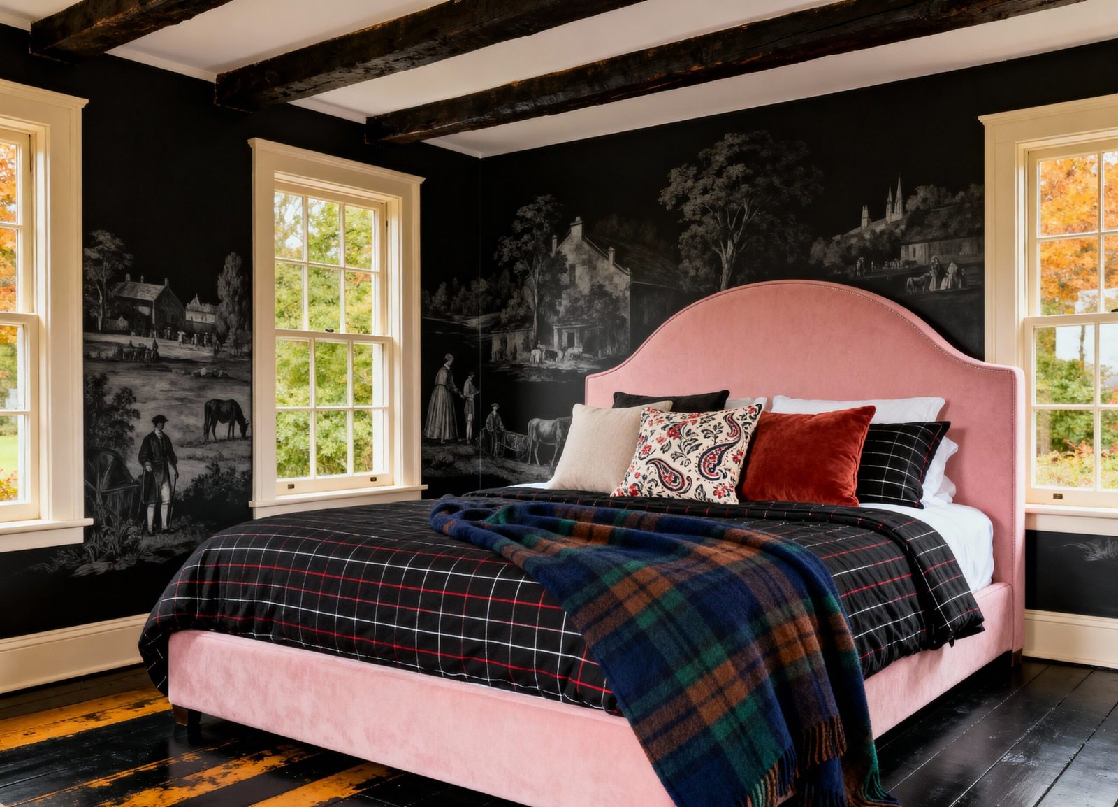 Modern Dark Feminine Bedroom with Romantic Flair