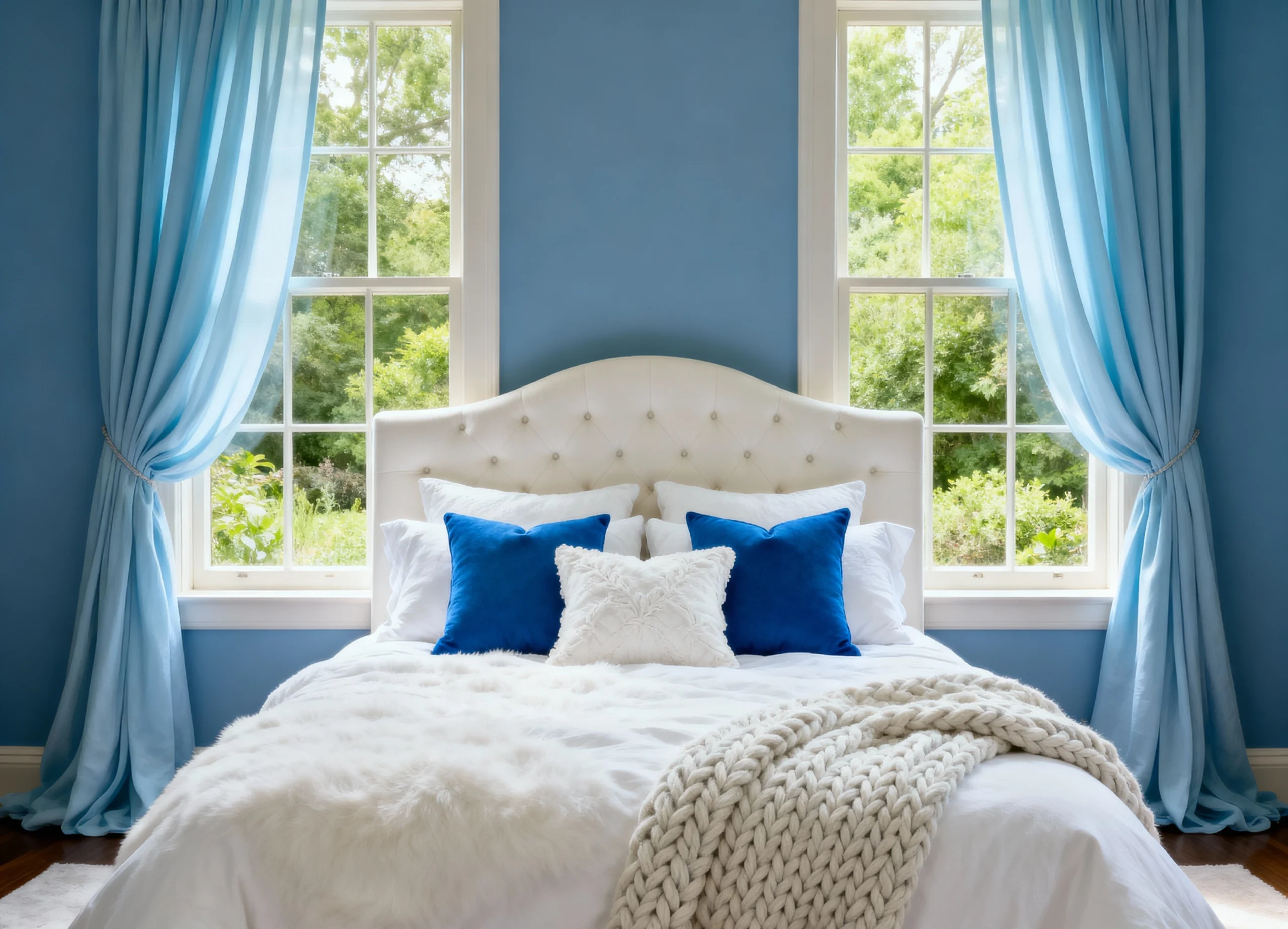 Relaxing Blue and White Bedroom Inspiration for a Peaceful Sanctuary