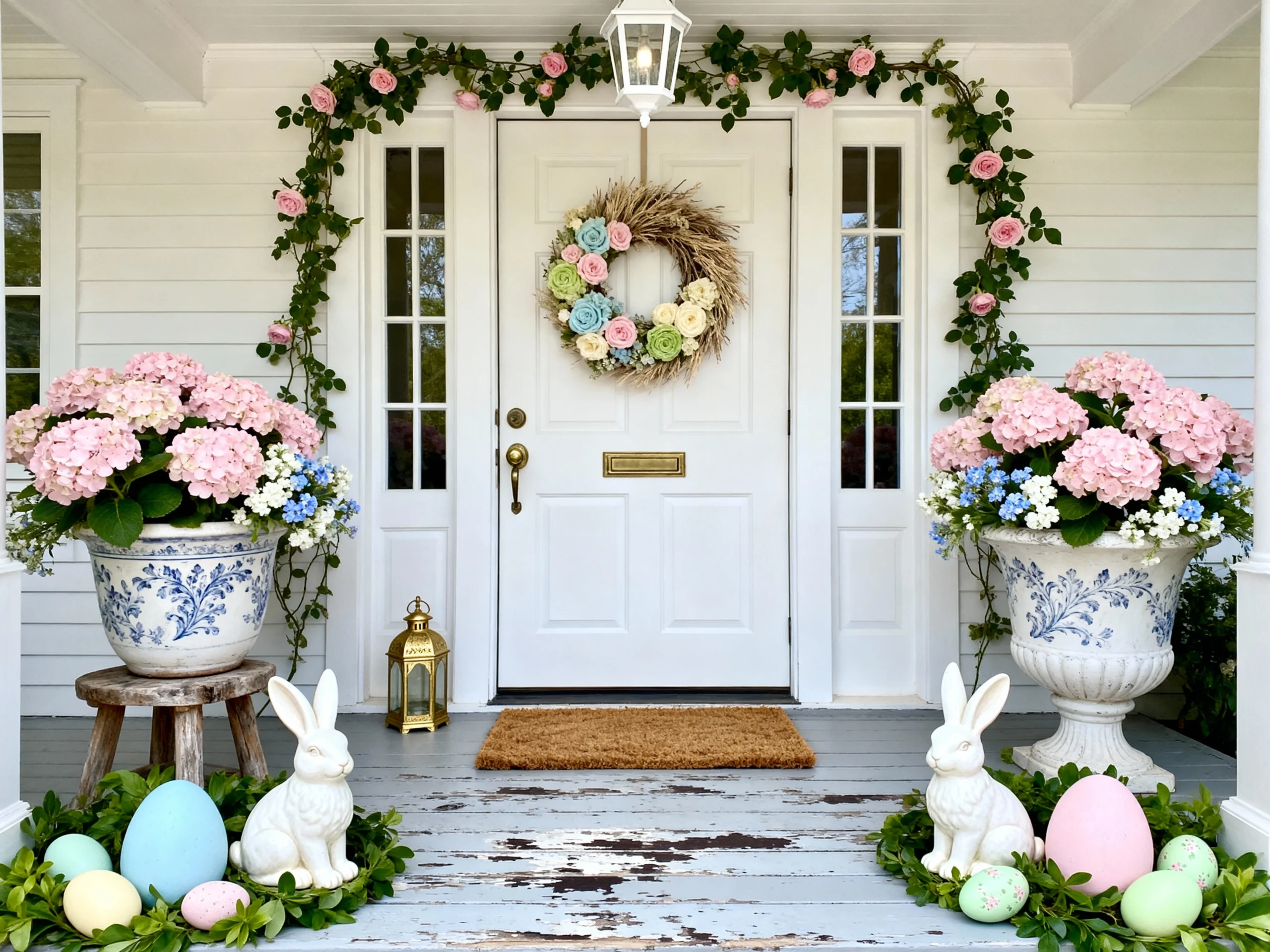 Charming and Colorful Easter Porch Decor Ideas
