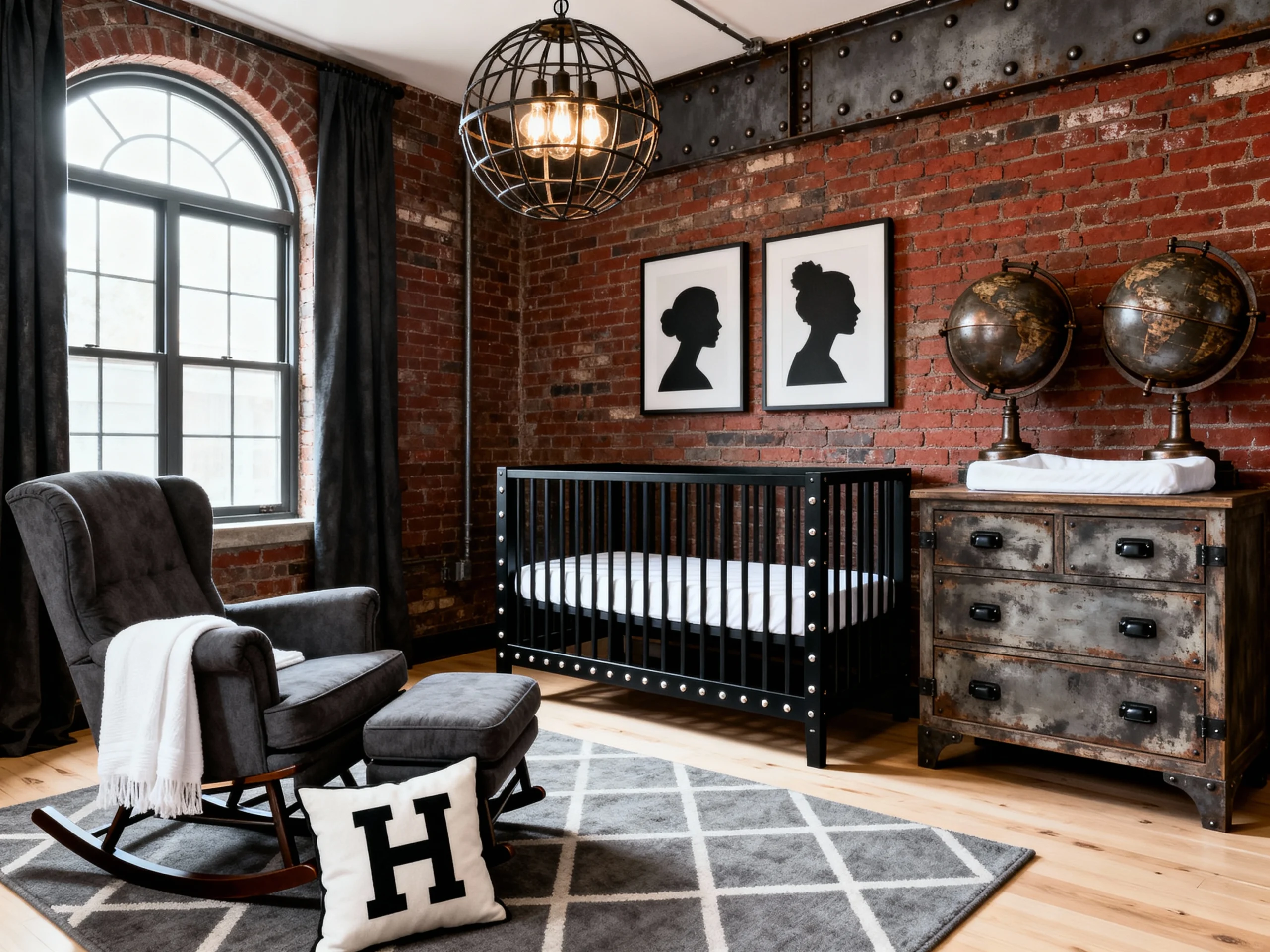 9 Cool & Cozy Industrial Nursery for Your Little One's Urban Retreat