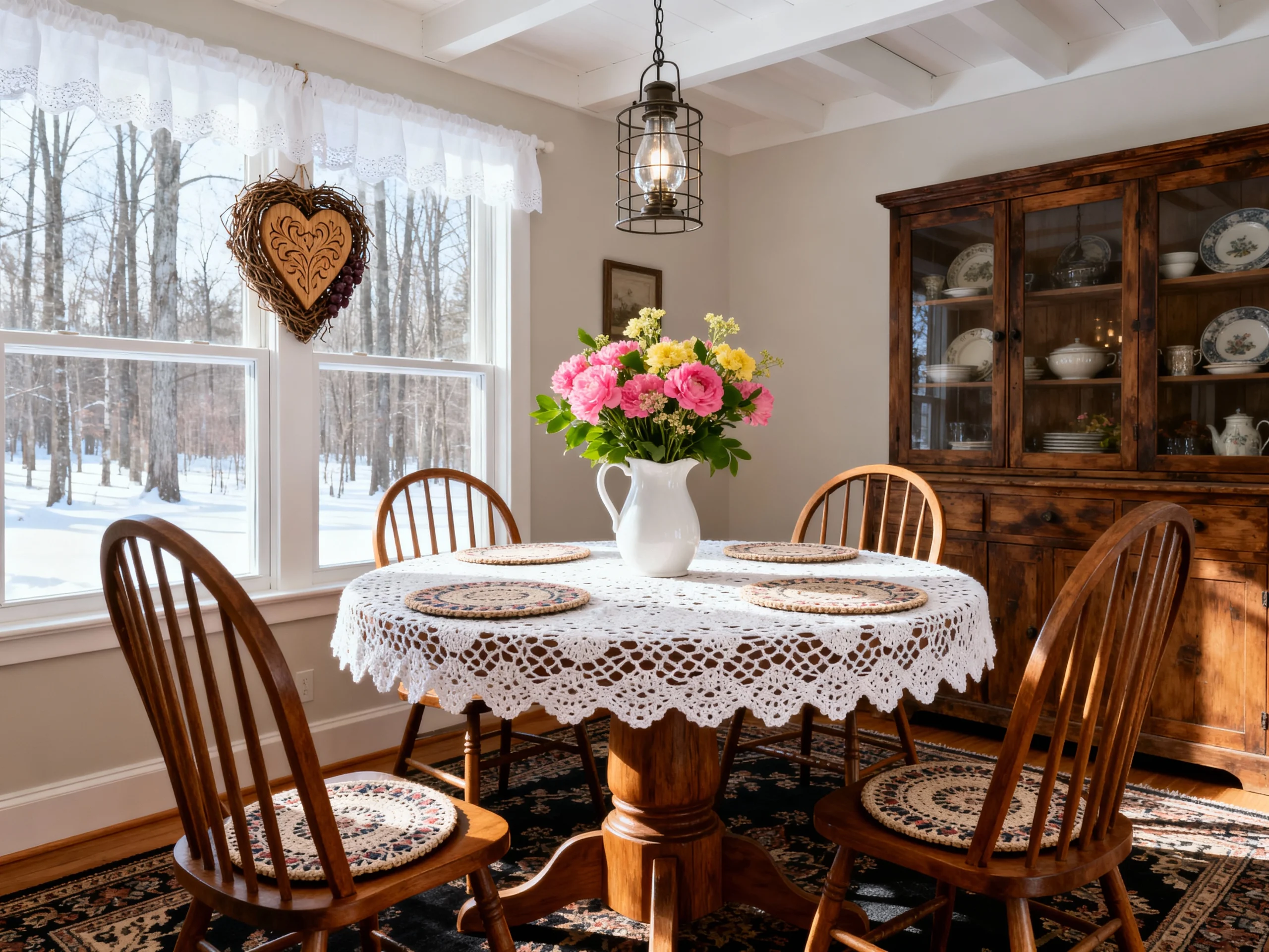 Cozy Granny Chic Dining Room Ideas for Family Gatherings