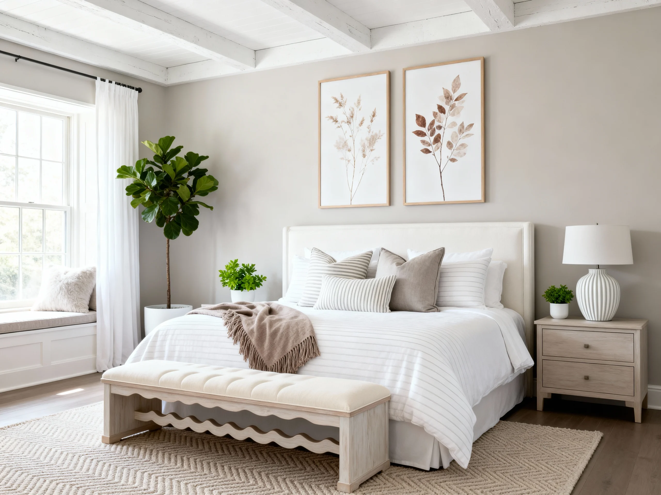 9 Dreamy All-White Bedroom Inspiration