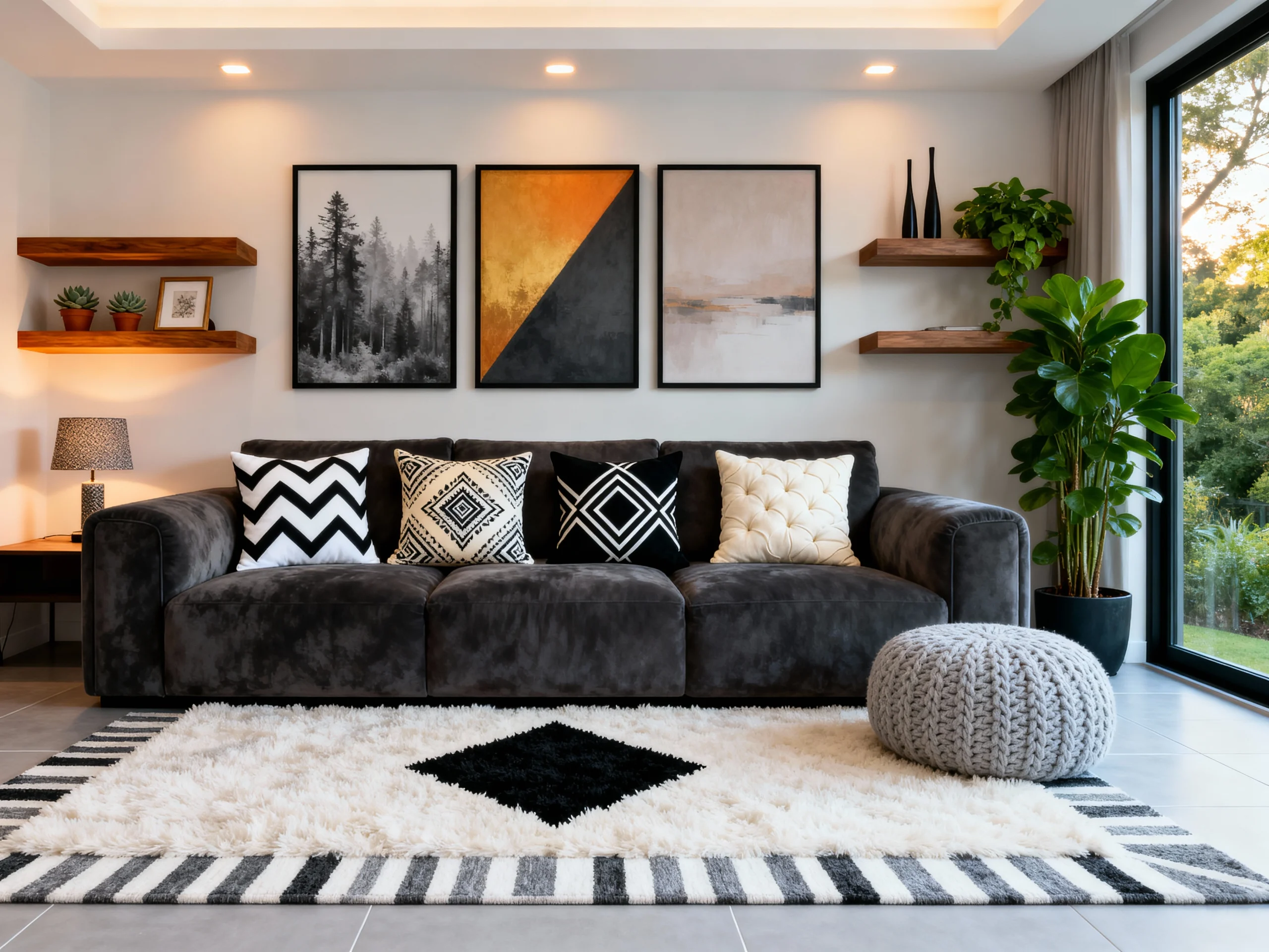 Dark Gray Couch Living Room Ideas for a Sophisticated & Modern Neutral Space