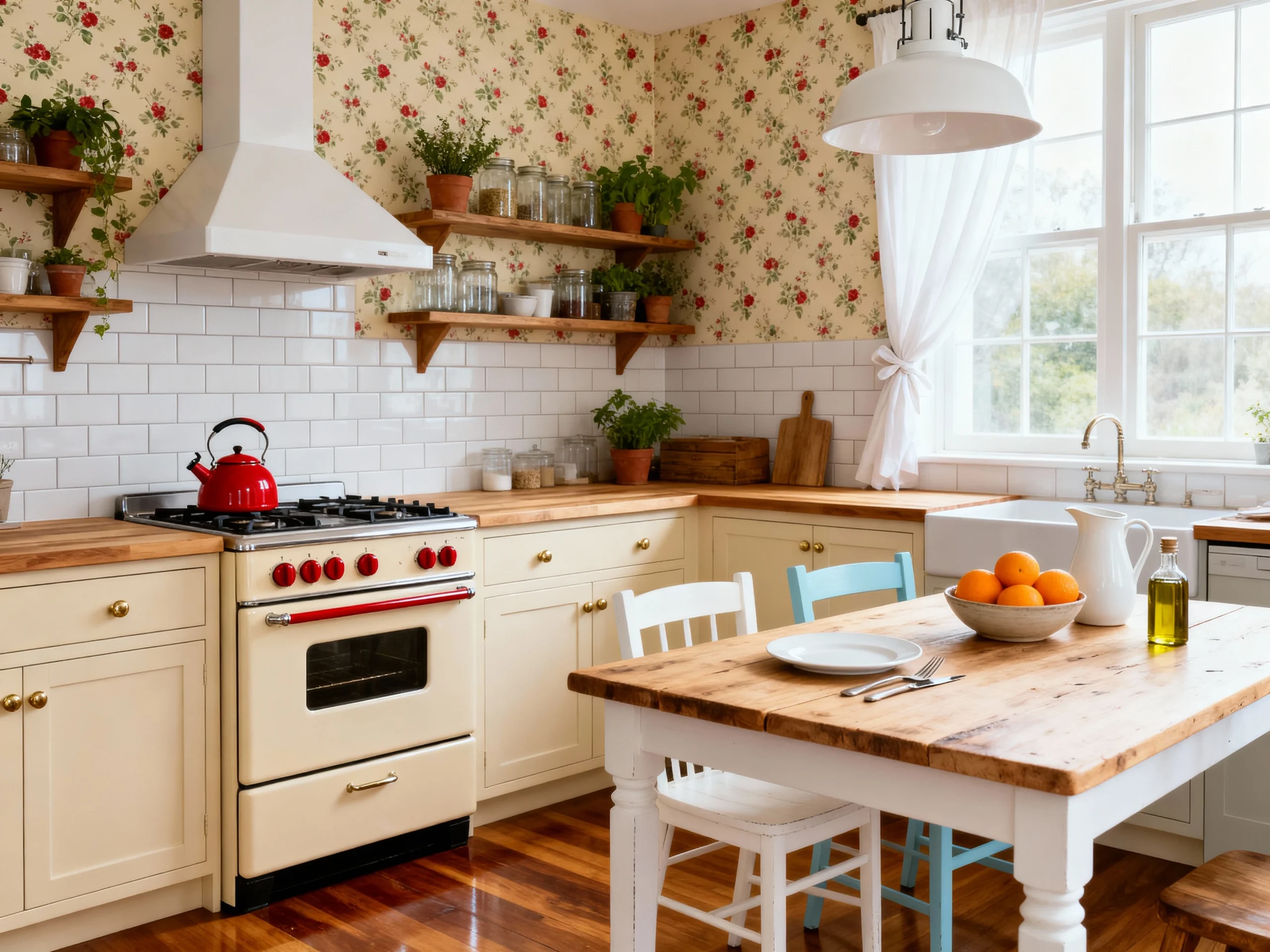 Ideas Design A Cozy Granny Chic Kitchen With Open Shelving & Collected Ceramics