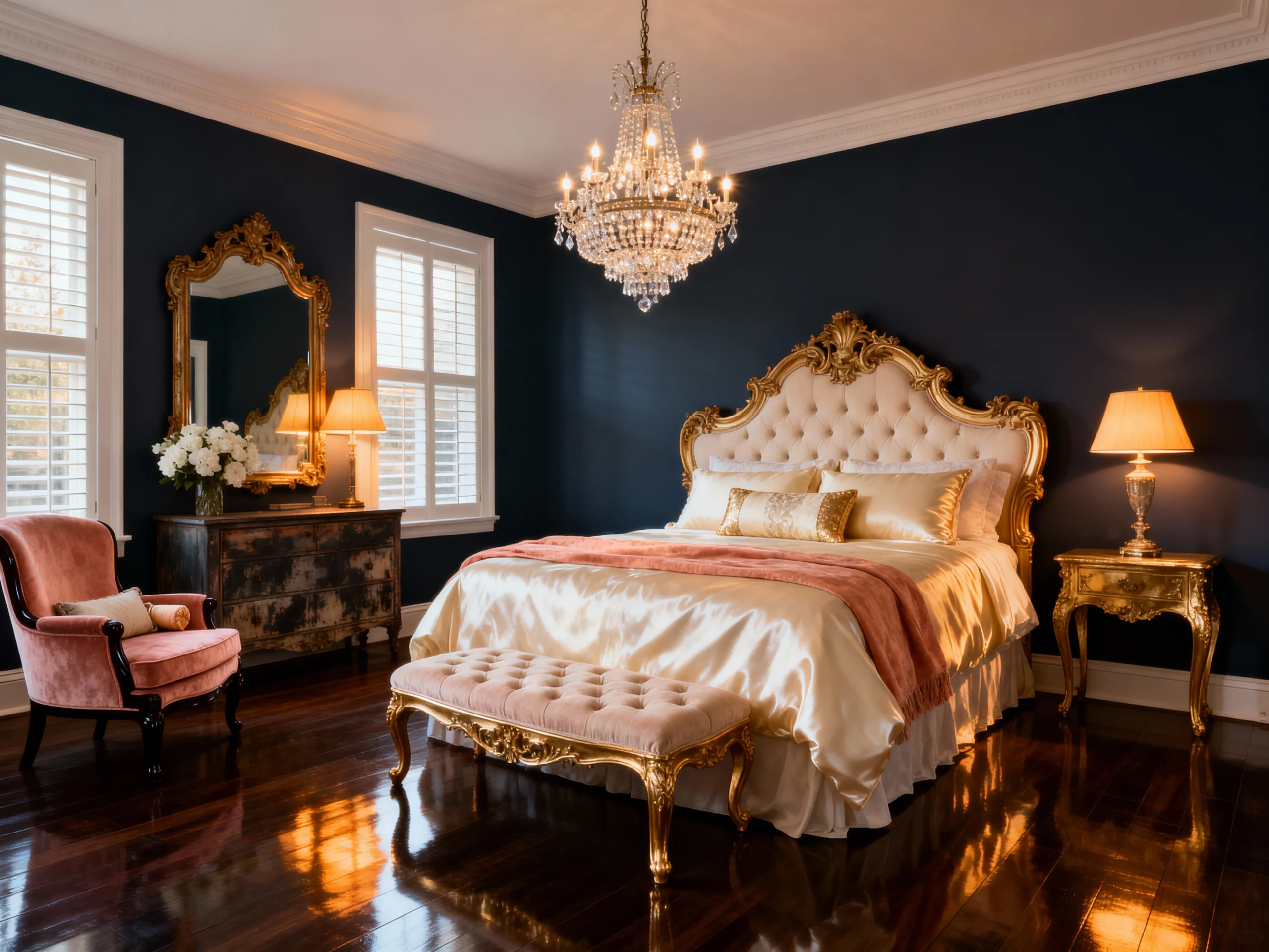 10 Designing a Neoclassical Bedroom with Symmetry & Refined Furnishings