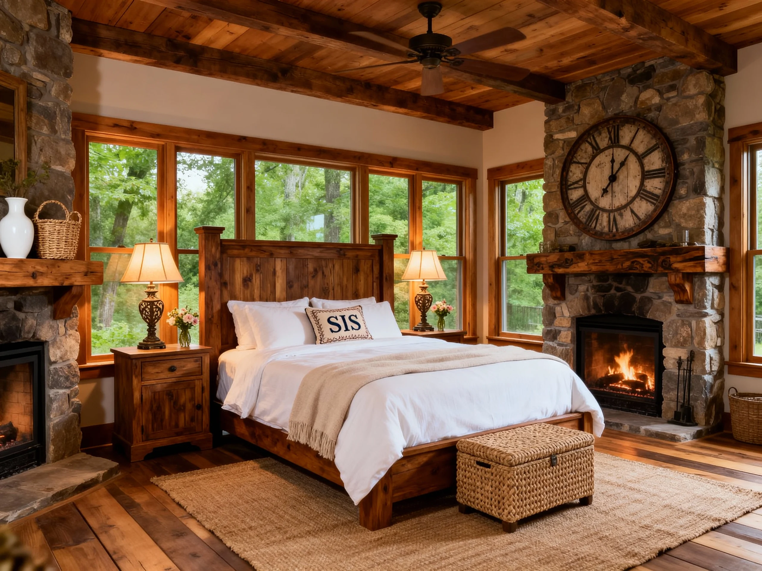 Dreamy Cabin Bedroom Decor For A Peaceful & Nature-Filled Escape