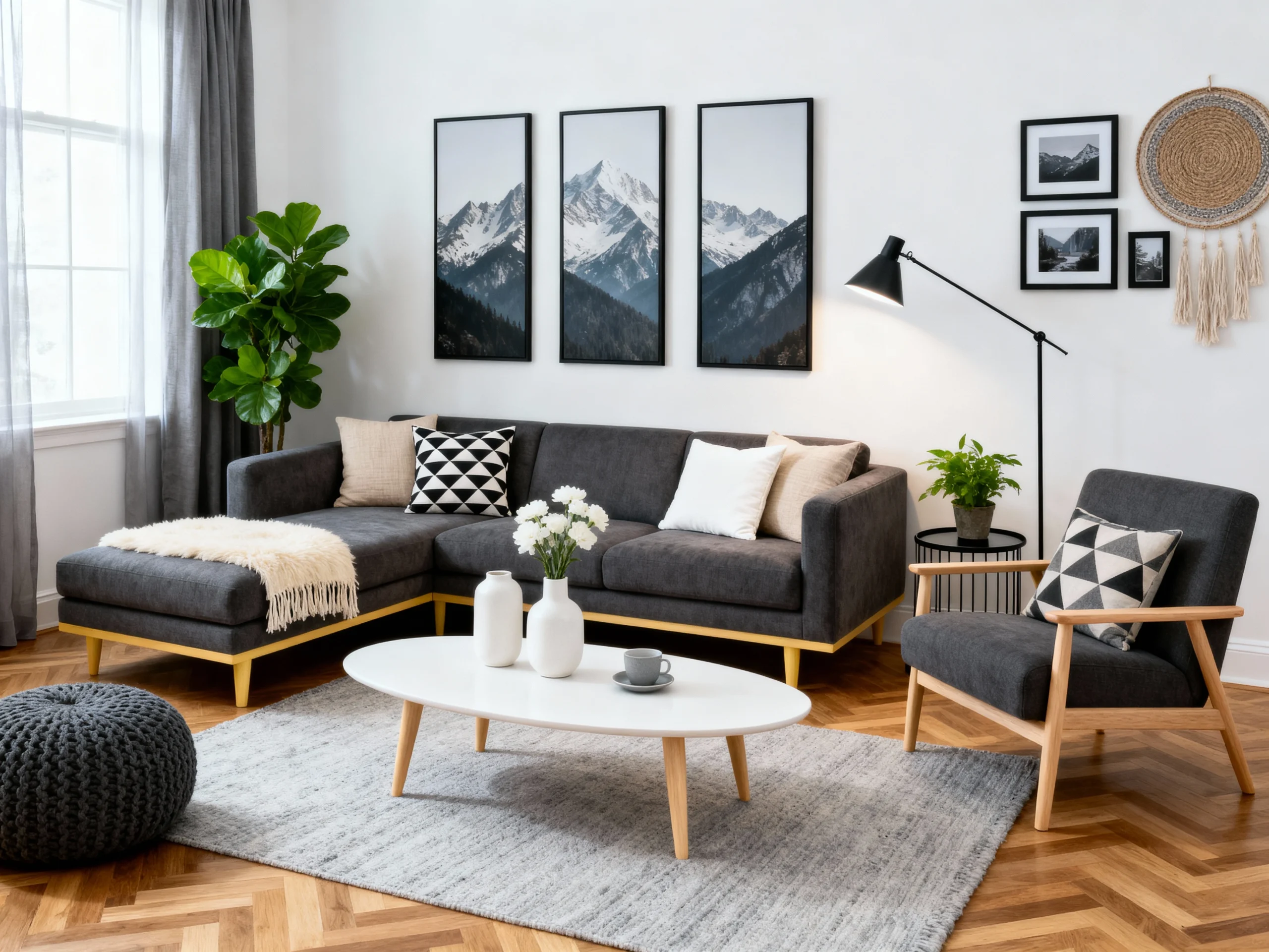  How to Decorate Around a Charcoal Grey Sofa Perfectly