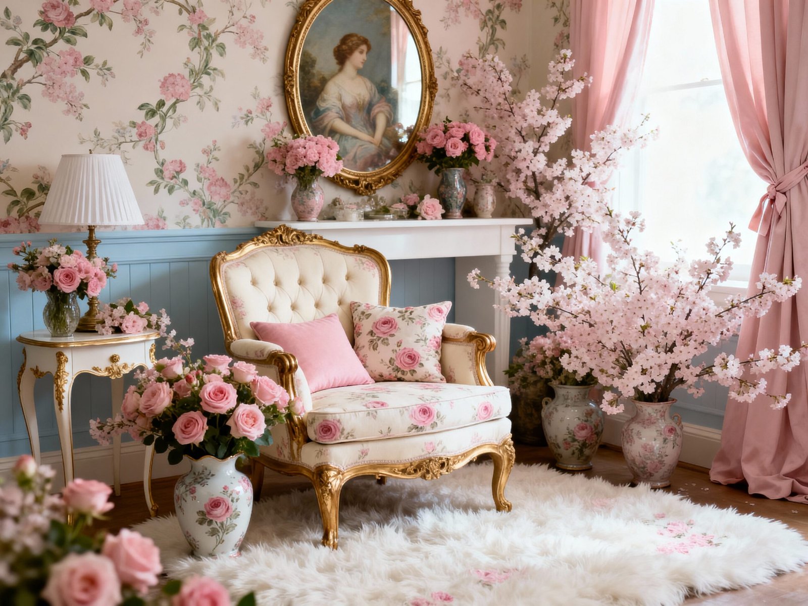 Romantic Shabby Chic décor Ideas with Lace and Linens