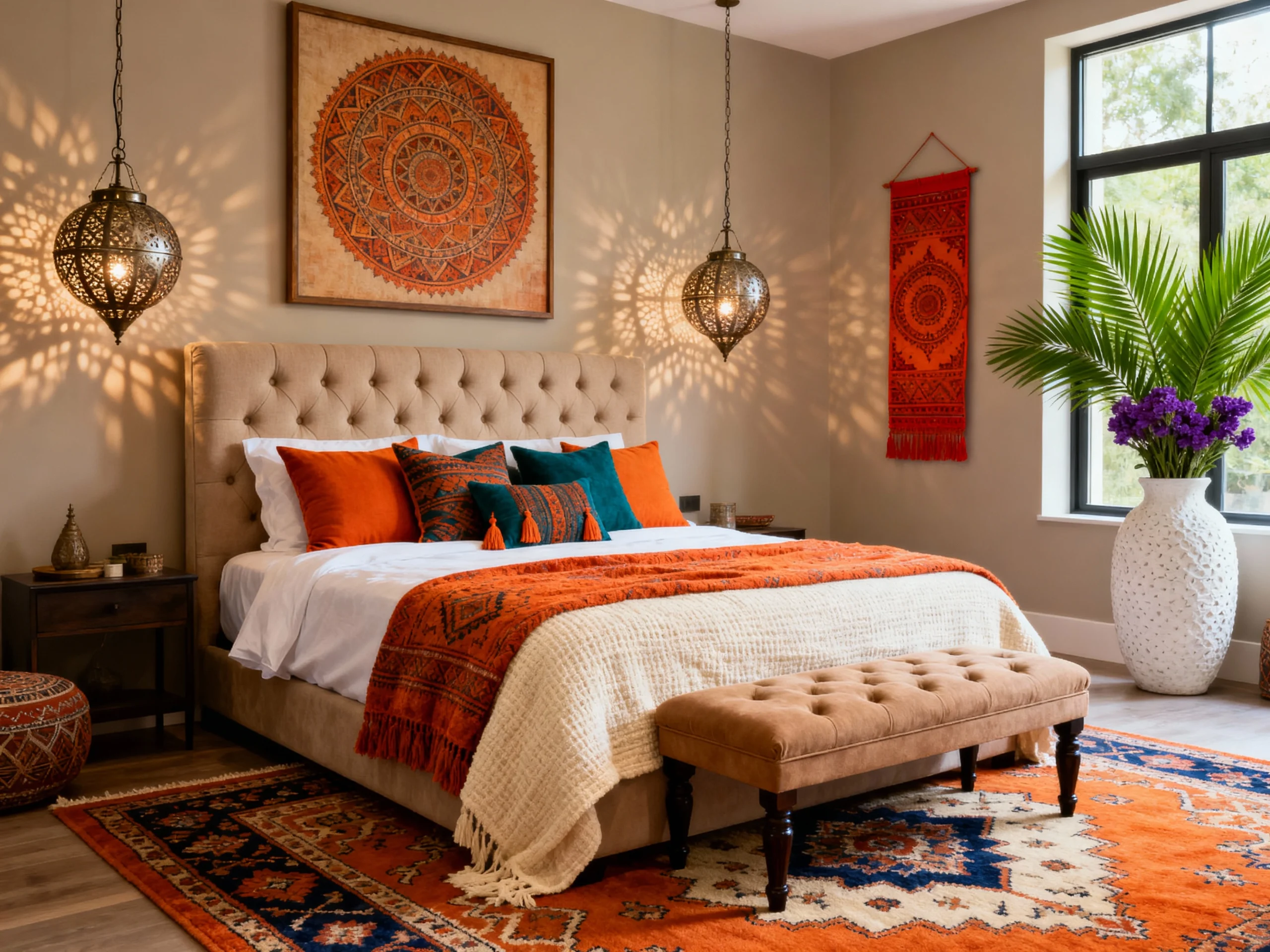 11 Colorful & Bold Small Bedroom Maximalist Designs