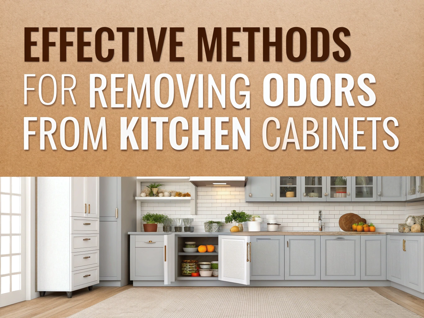 Effective Methods for Removing Odors from Kitchen Cabinets