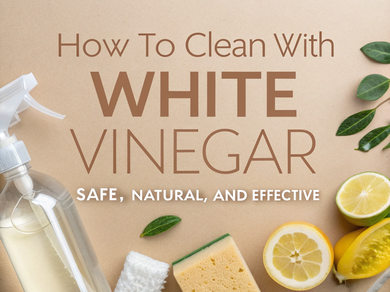 How To Clean with White Vinegar Safe, Natural, And Effective