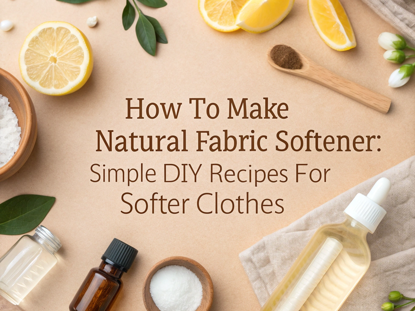 How to Make Natural Fabric Softener Simple DIY Recipes for Softer Clothes