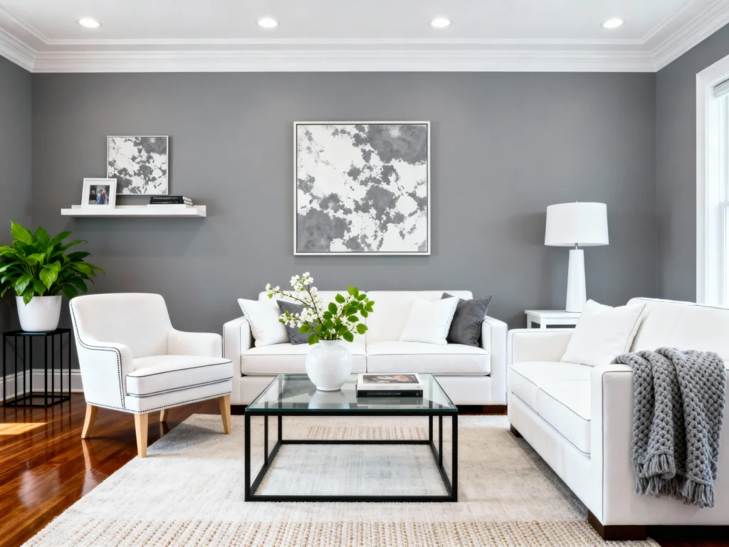 Photo inspiration: Visual Reference: How To Style A Grey And White Color Scheme