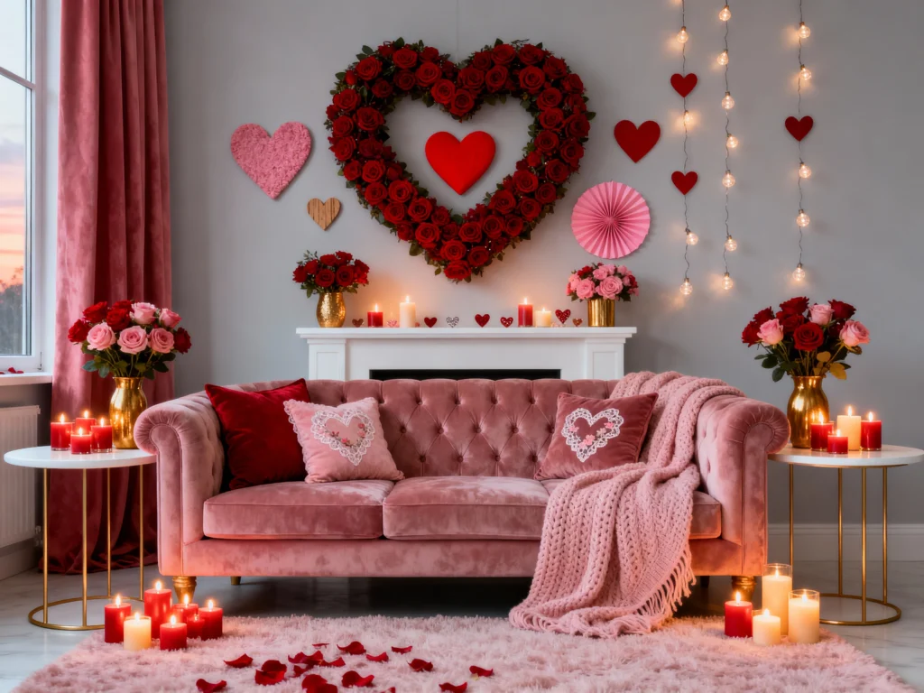 9 Romantic Valentine's Day Living Room Decor Ideas - Lookscharm