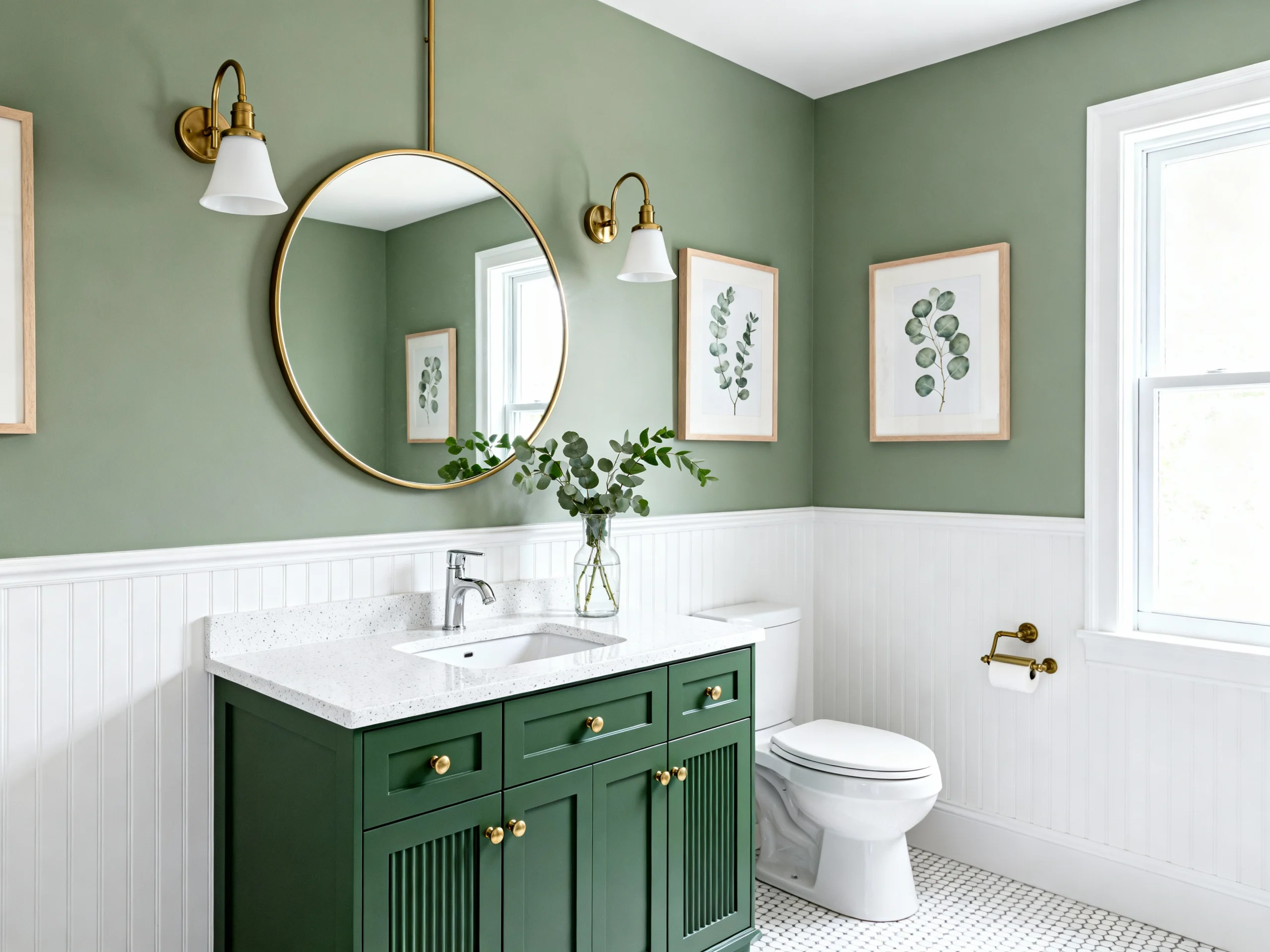 + 17 Olive Green & Natural Wood Bathroom Aesthetic