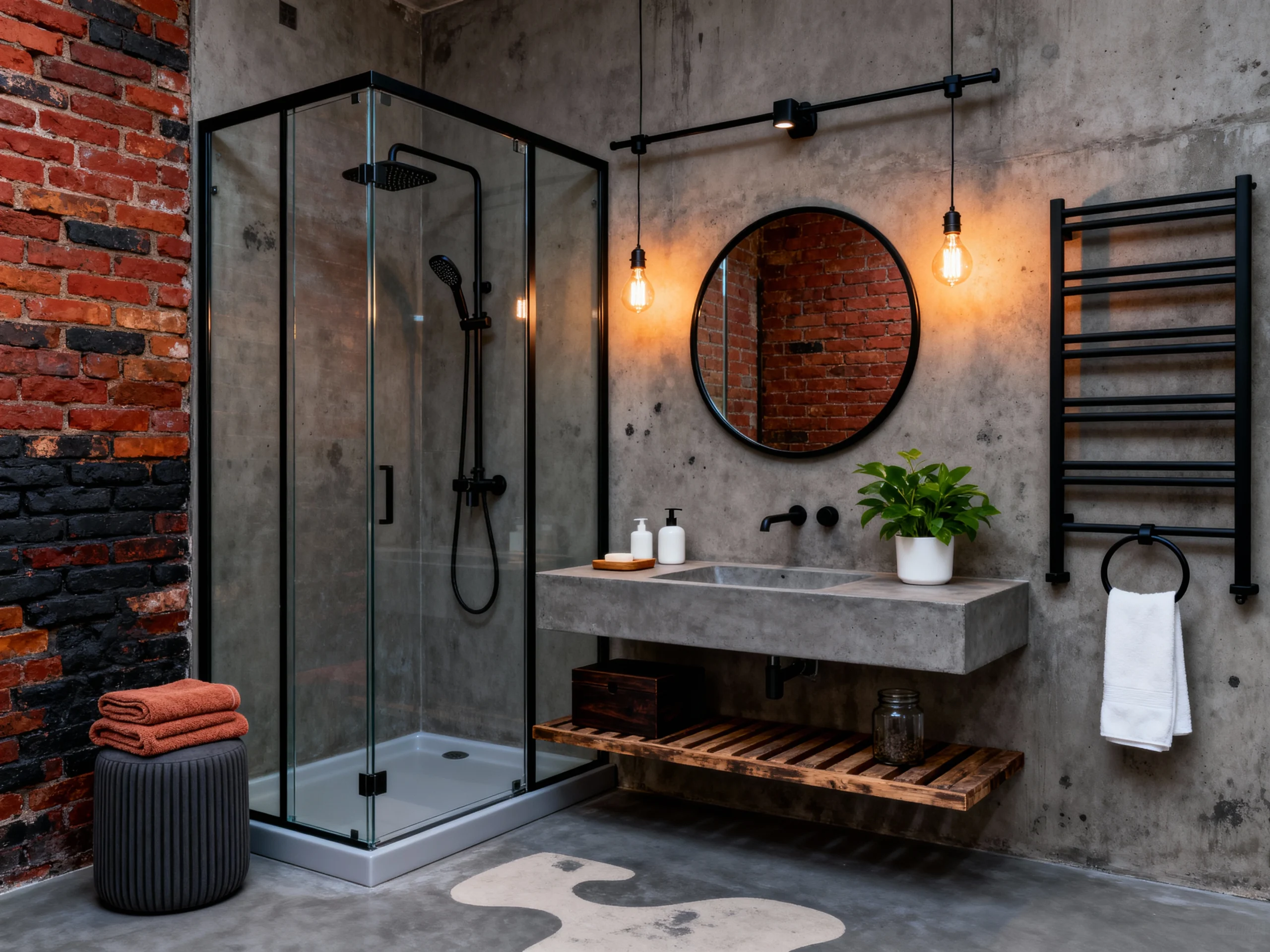 7 Industrial Chic Bathroom Vanity Designs