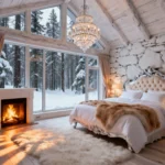18 + Cozy Bedroom with Fireplace Decor Ideas