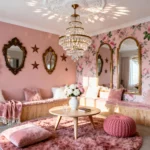 19 Modern Pink Room with Neutral Accents