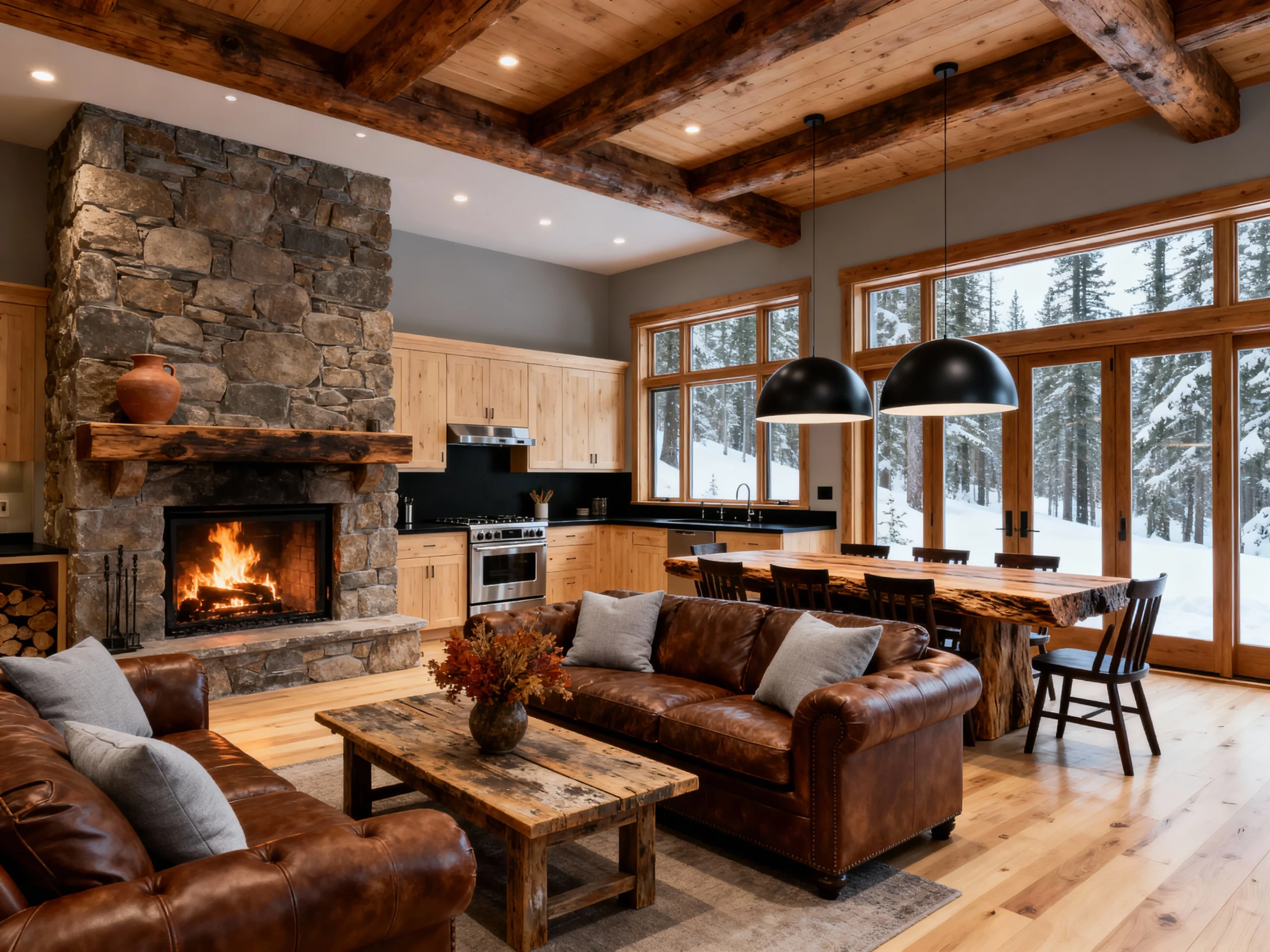 20 Warm & Inviting Rustic Modern Living Room