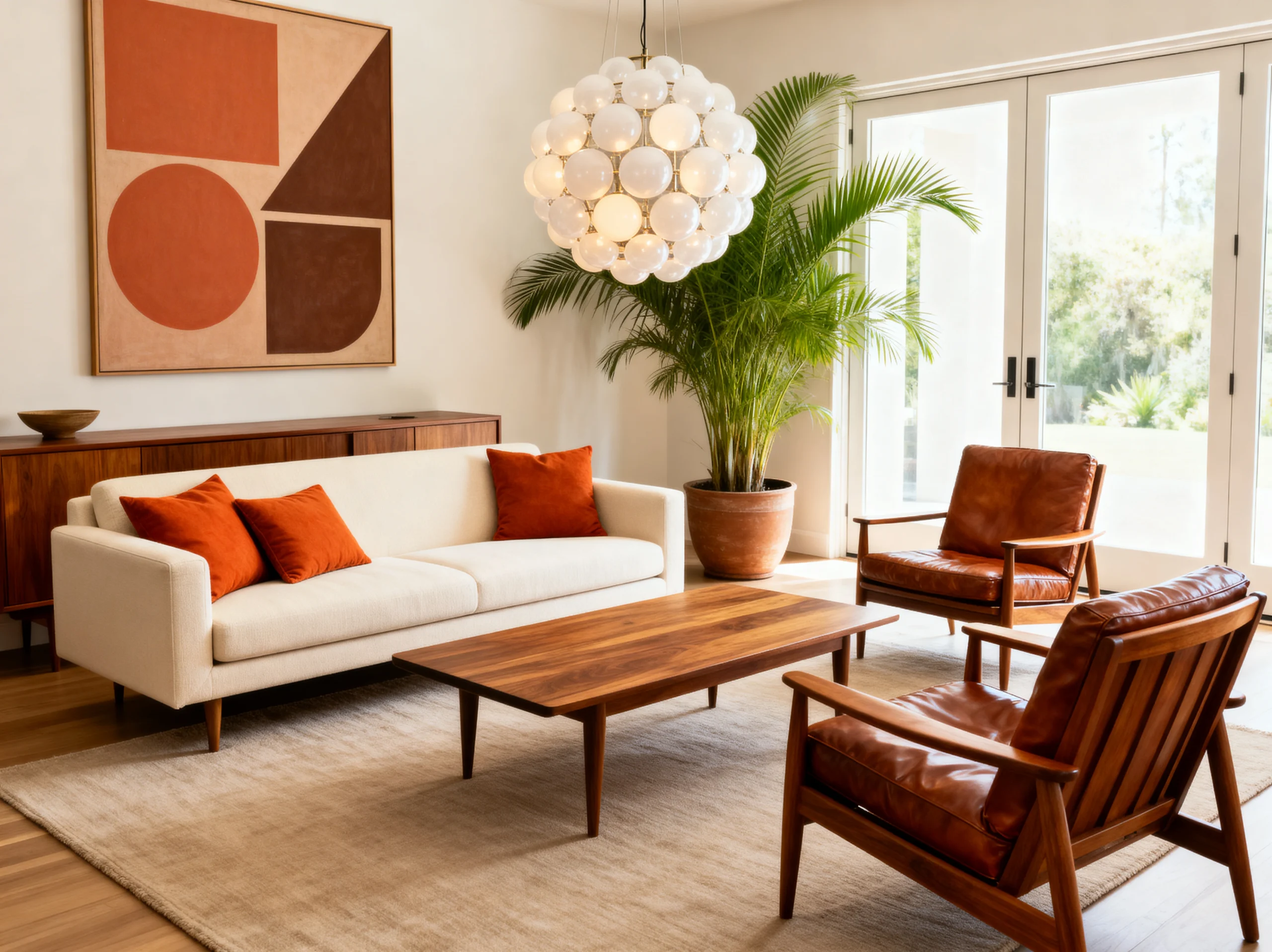 How to Create a Mid Century Modern Living Room