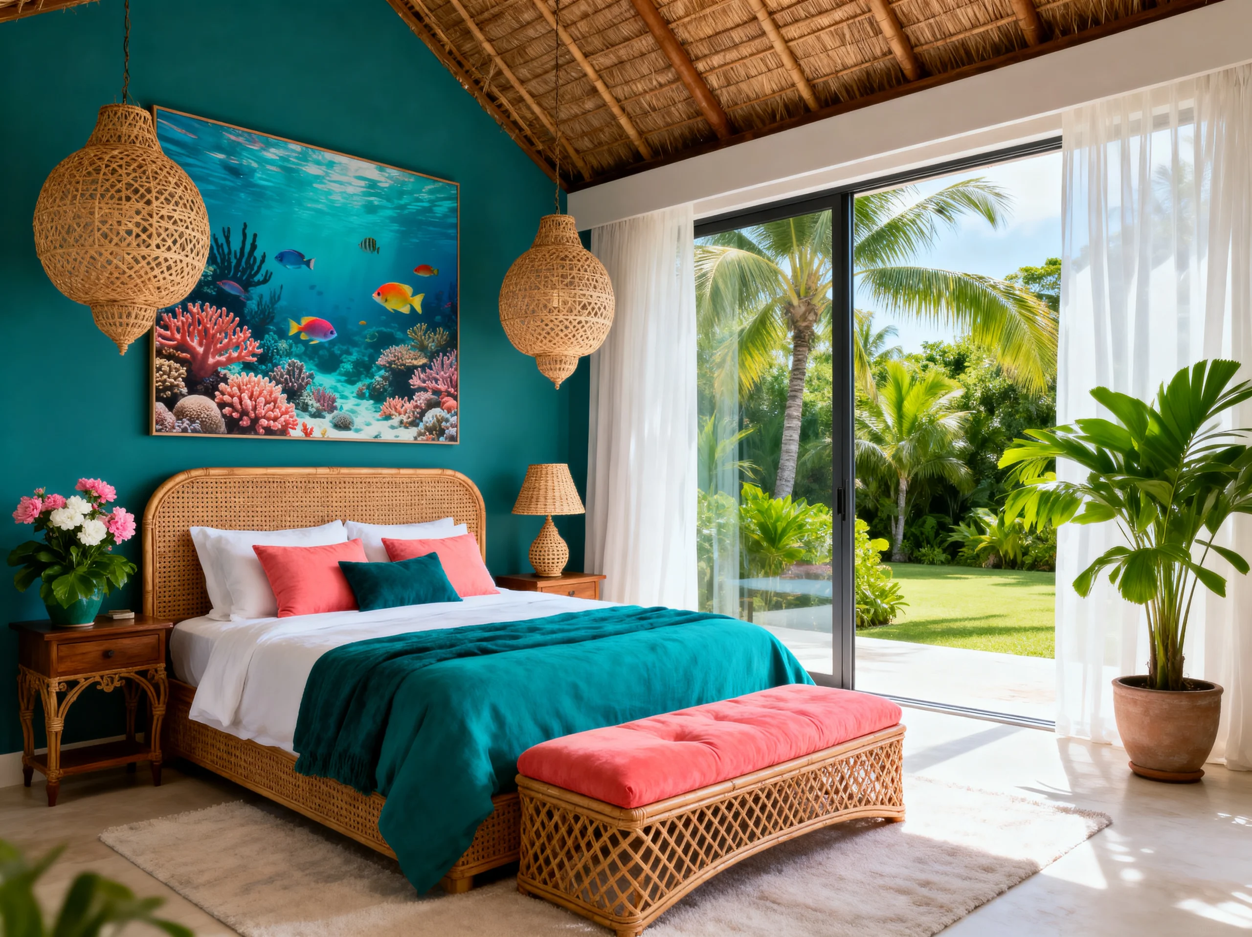 13 Easy Tropical Decor Ideas for Every Bedroom