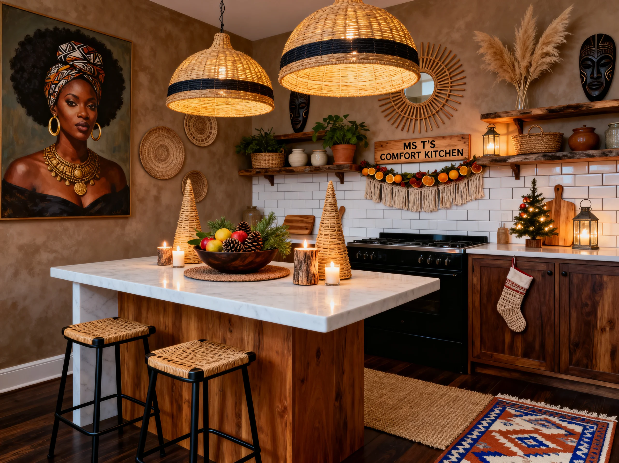 How To Make Your Kitchen a Canvas of Afrohemian Art