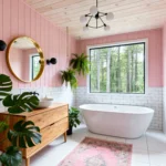 How to Use Amazing Pink in Bathroom Design