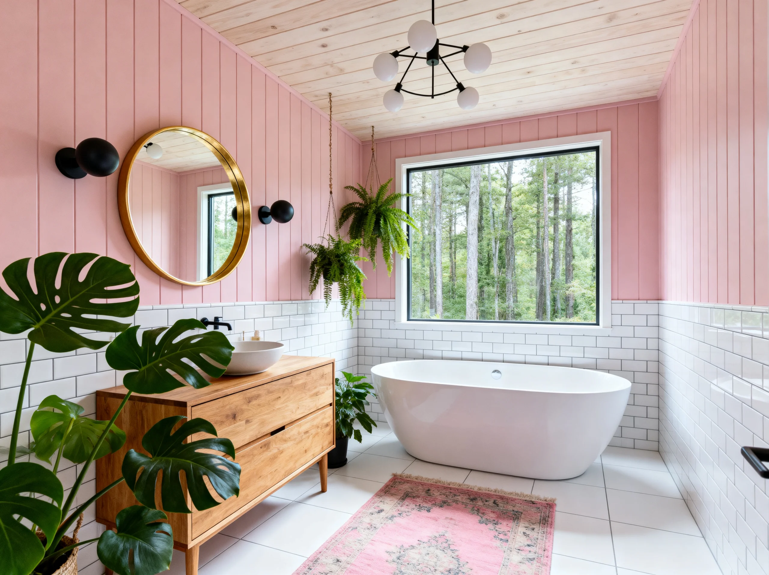How to Use Amazing Pink in Bathroom Design